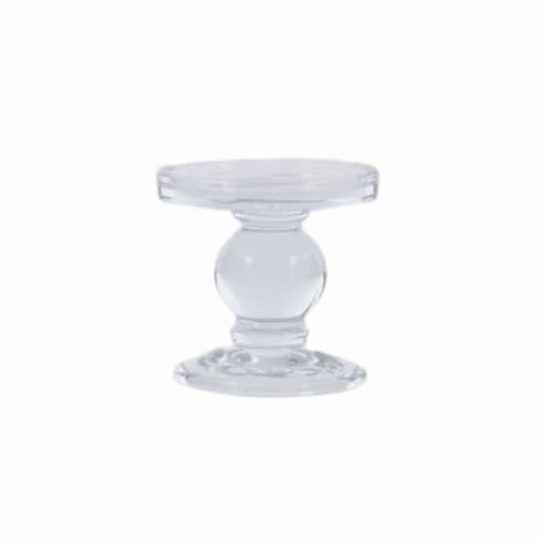 glazen kaarsenhouder op  voet