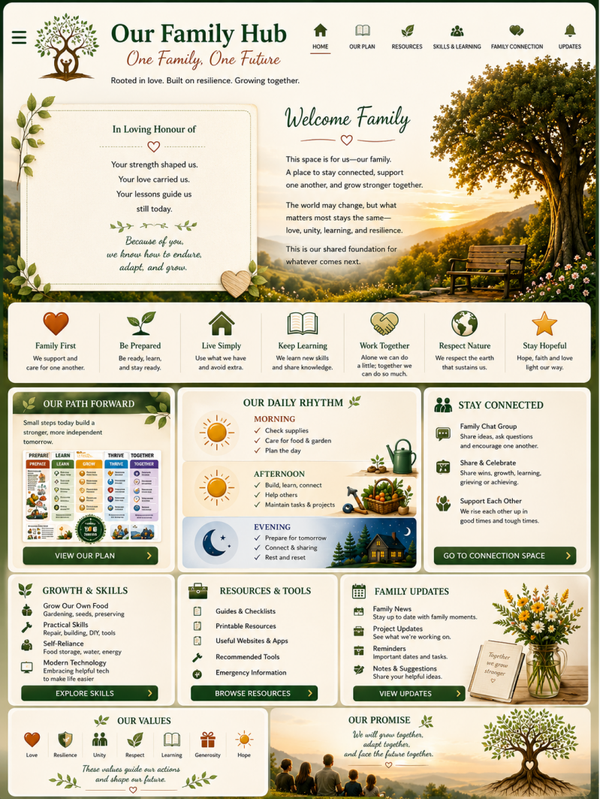 My Family Hub Checklist