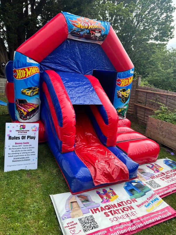 Hot wheels castle with slide
