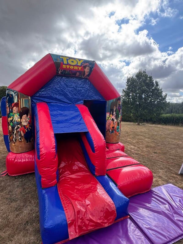 Toy Story castle with slide