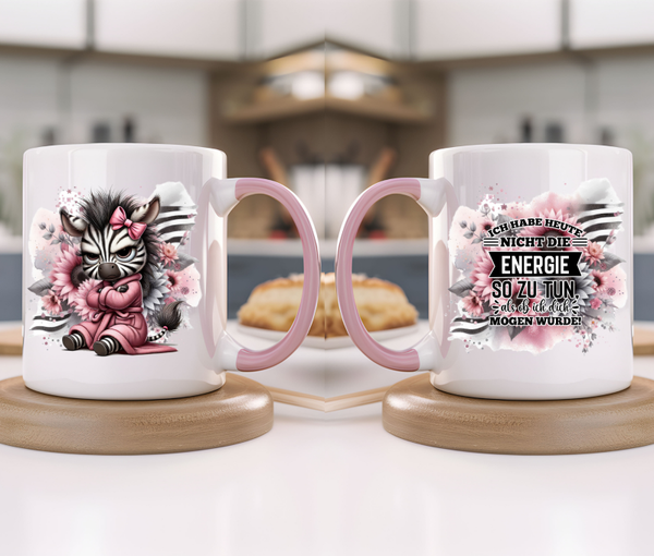 Tasse - Zebra mit lustigem Spruch