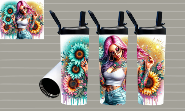 Thermo - Tumbler Flower Girl