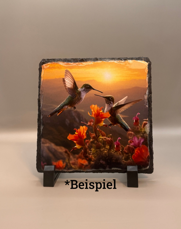 Fototafel aus Schiefer - Quadratisch - Hochglanz