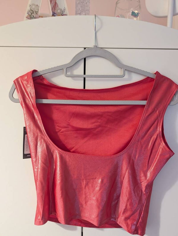 Cherry Red Slinky Top