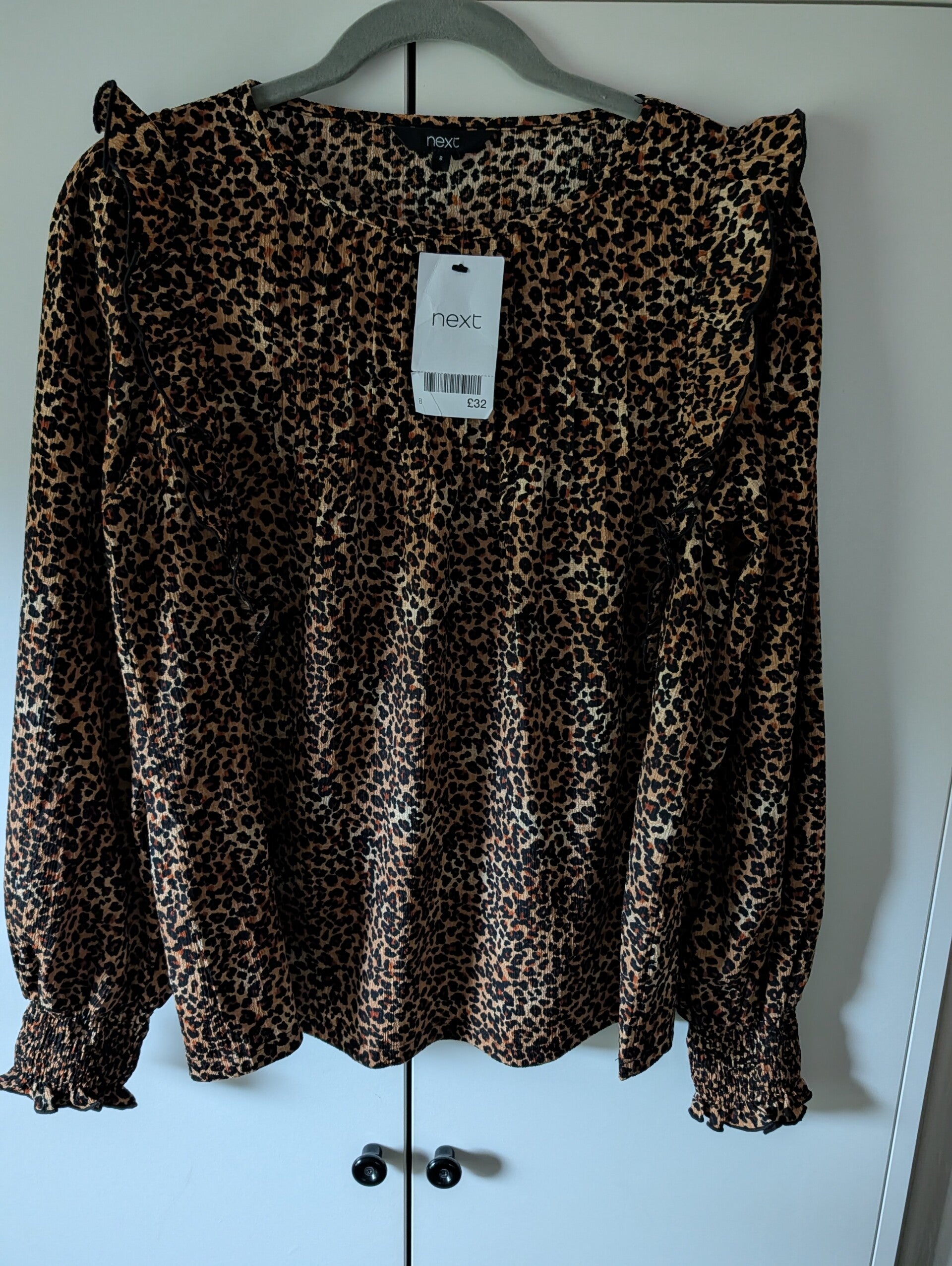 🐆 NEXT LEOPARD PRINT RUFFLE BLOUSE 🐆