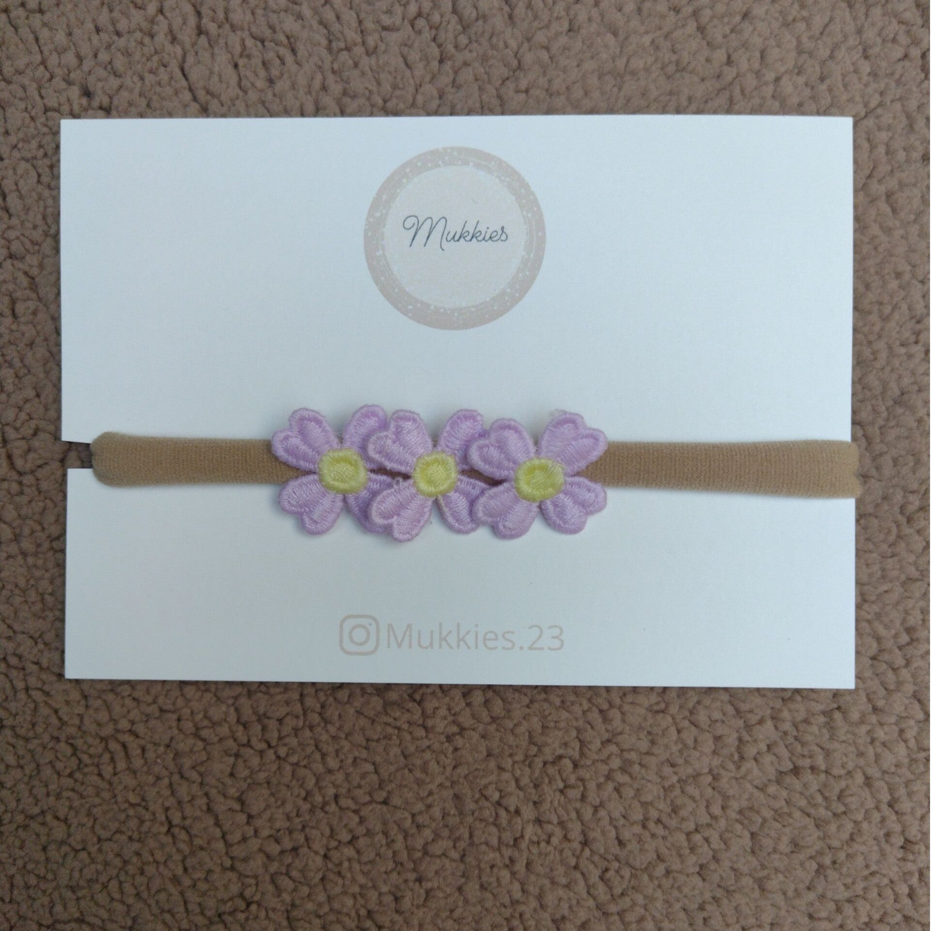 Haarbandje Bloem Lila