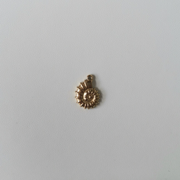 Gouden schelpvormige hanger