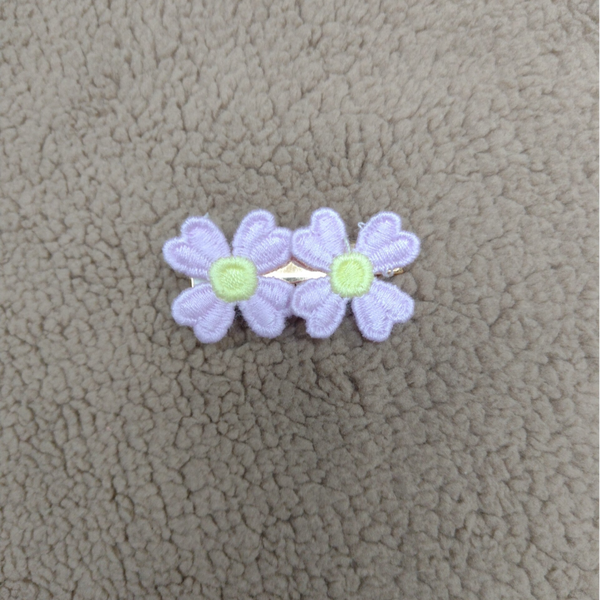 Alligator Clip Bloem Lila