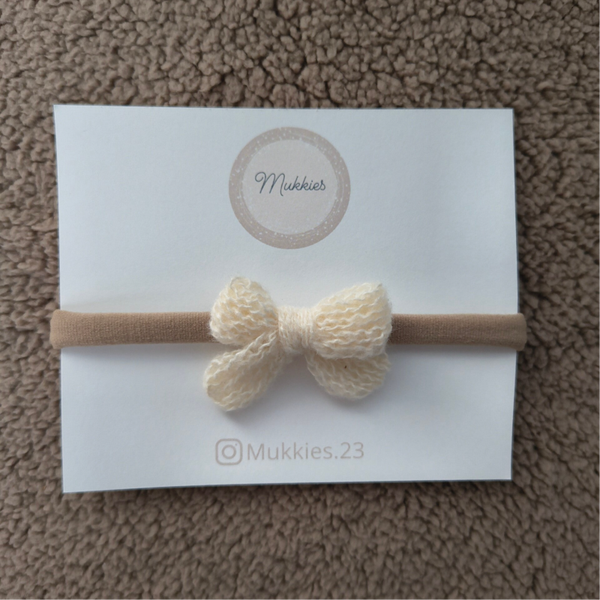 Haarbandjes willen strik creme