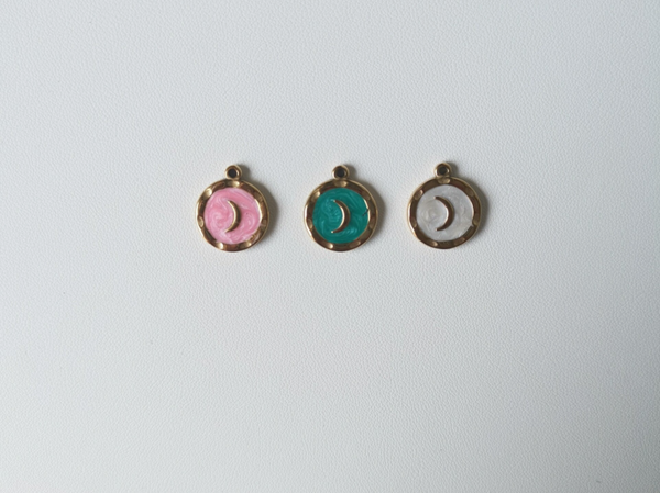 Gekleurde maan hanger