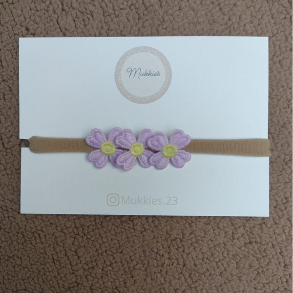 Haarbandje Bloem Lila