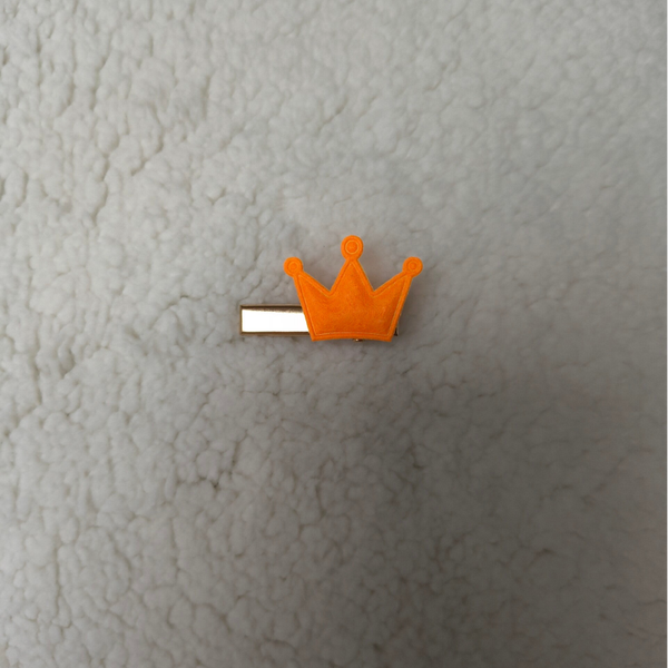Alligator Clip Oranje Kroontje