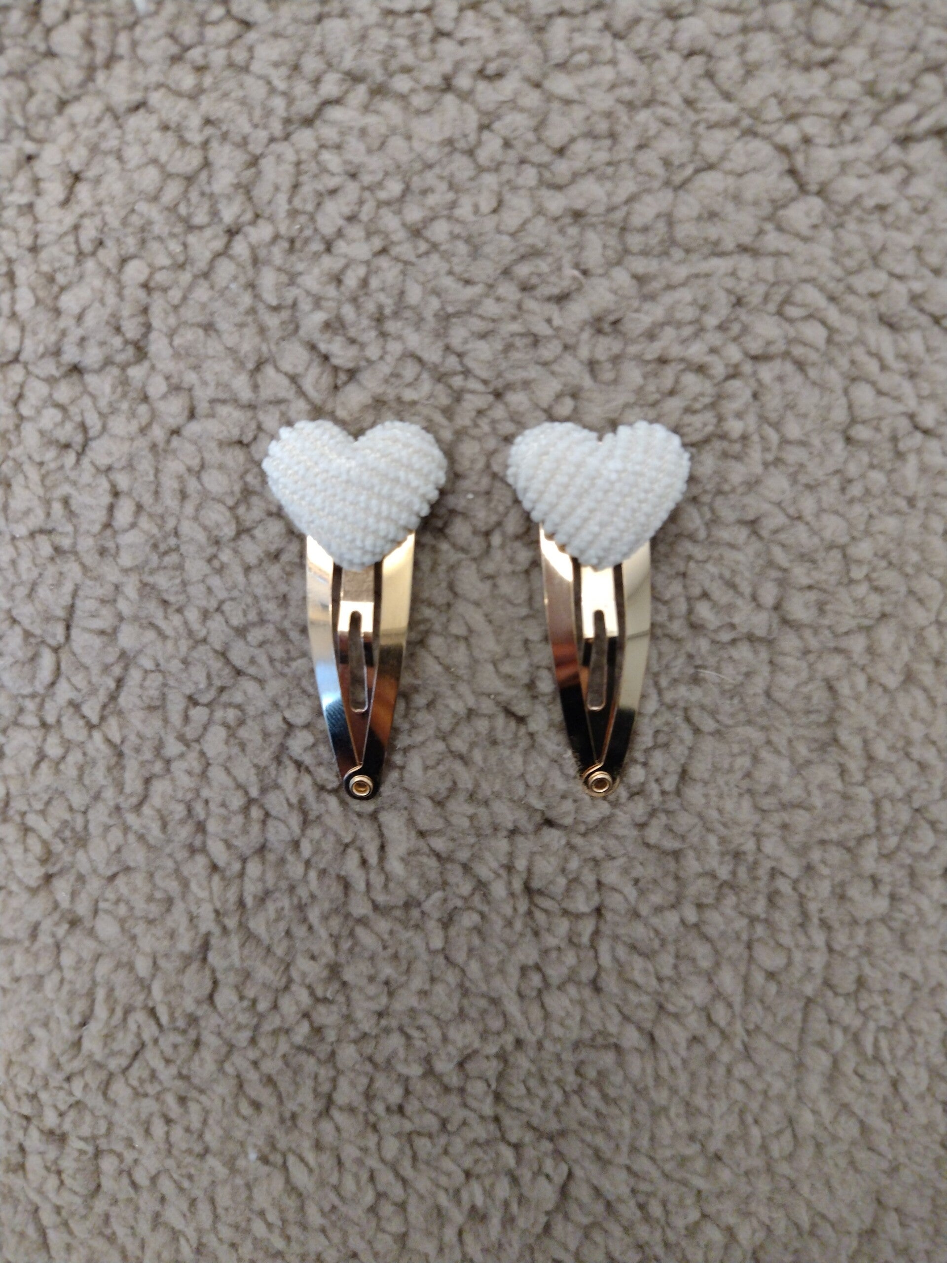 Klikklak Speldje Rib Hartje Beige