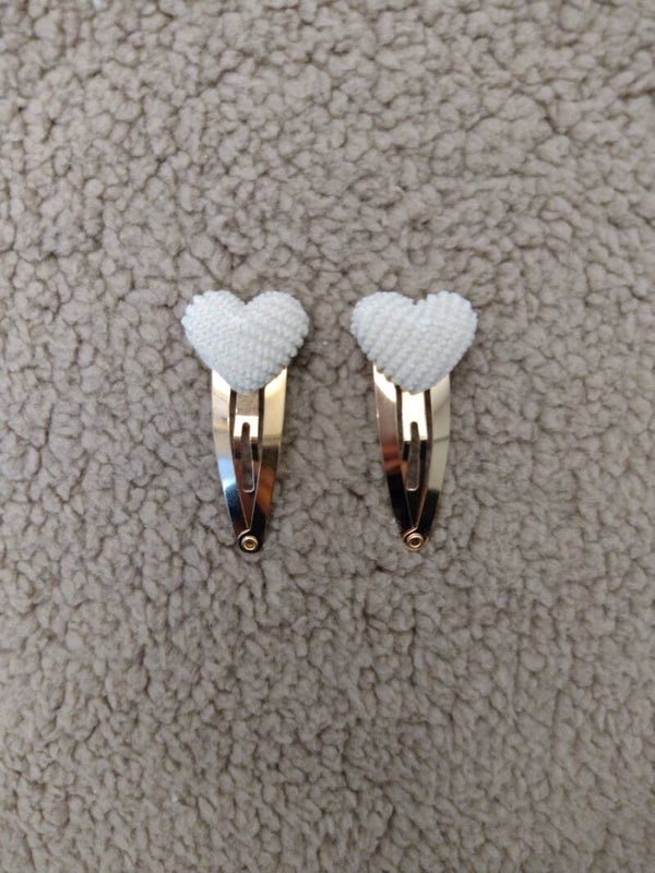 Klikklak Speldje Rib Hartje Beige