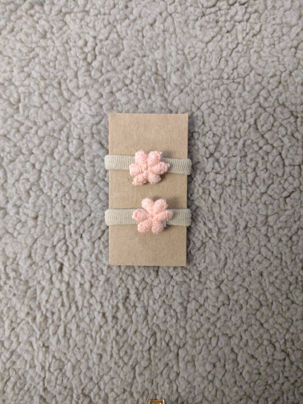 Haarelastiekjes Kleine Bloem Roest