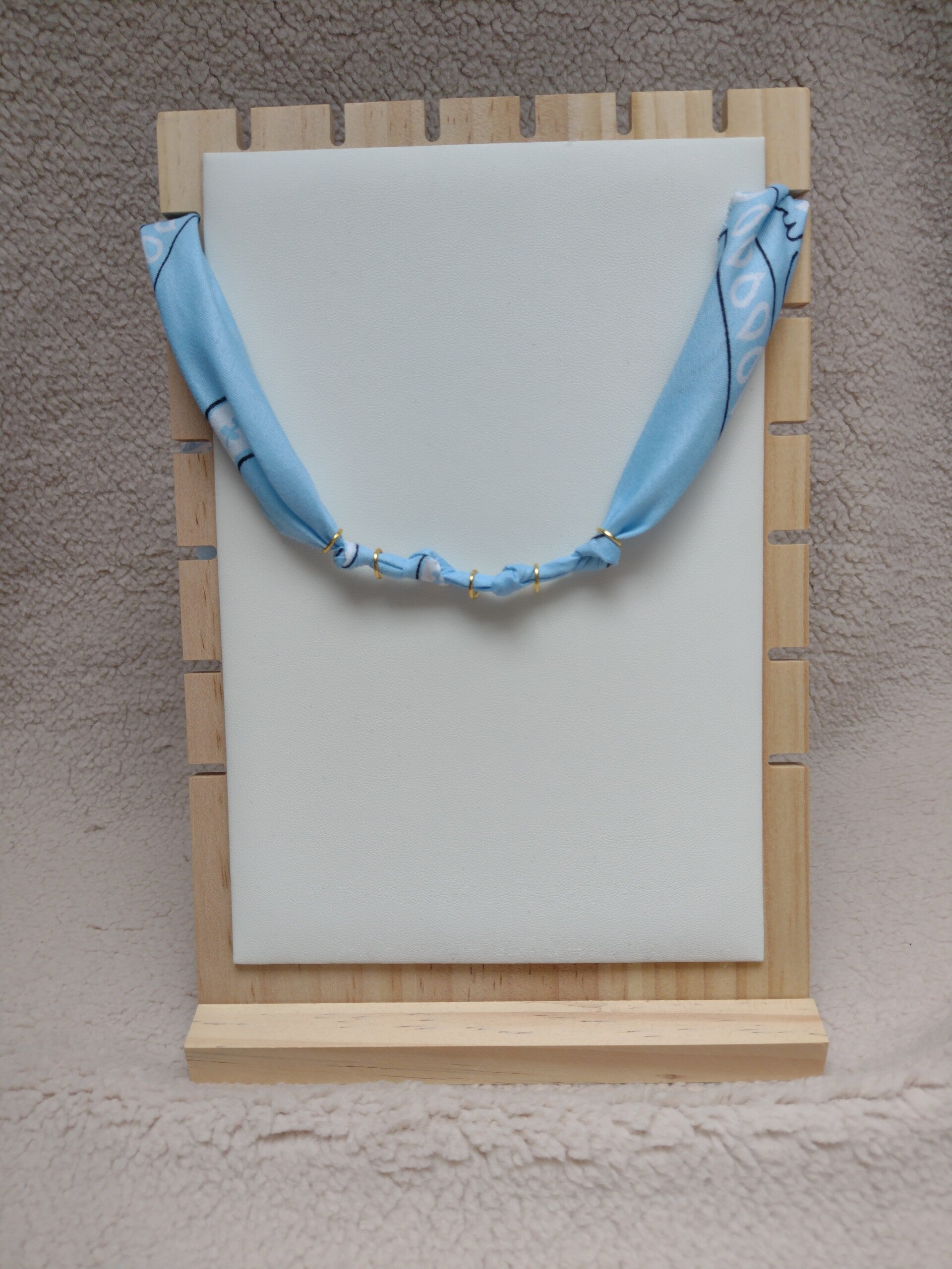 Bandana ketting hemelsblauw