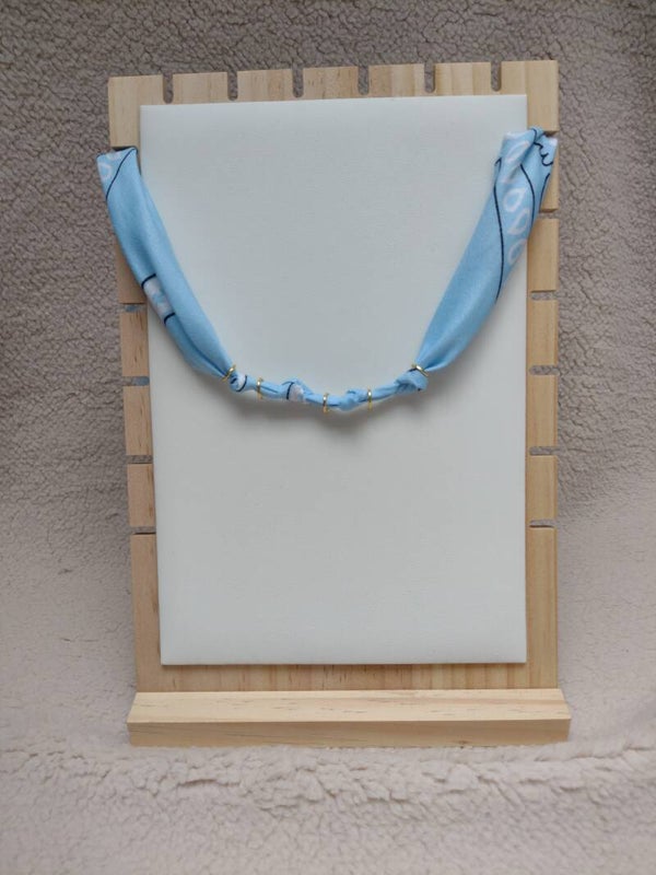 Bandana ketting hemelsblauw