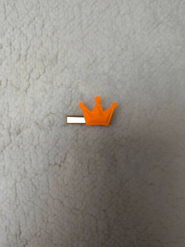 Alligator Clip Oranje Kroontje