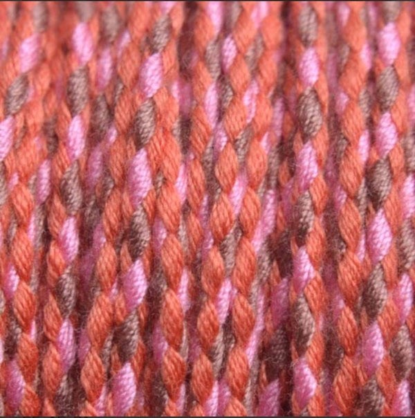 Ibiza koord oranje/roze/bruin