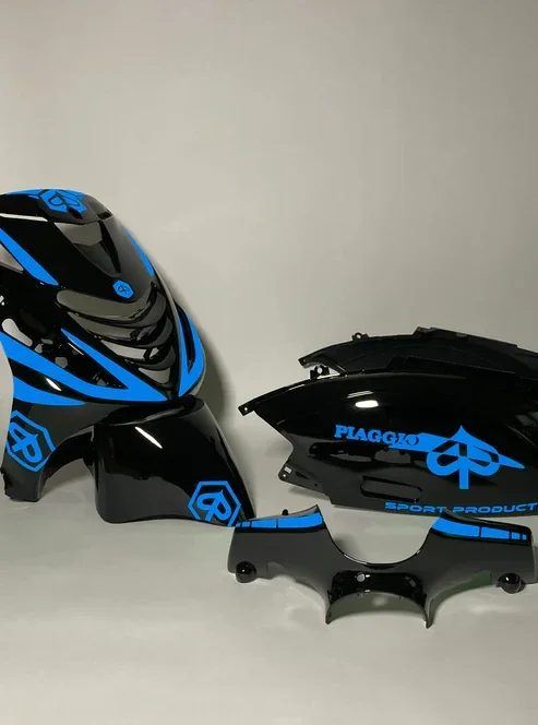 Zip Crossed Licht Blauw