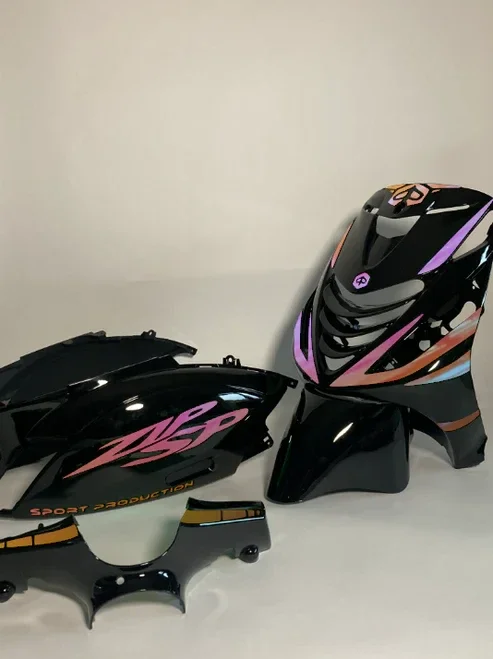 Zip Sport Production Geel paars cameleon