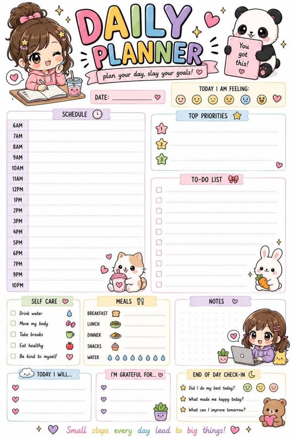 Cute Planner Pages