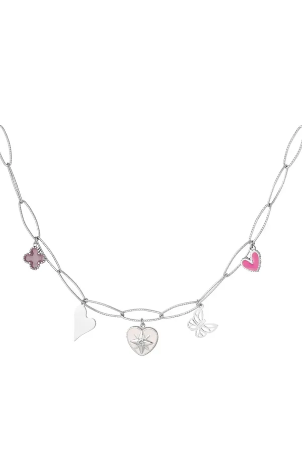 RVS ketting charm
