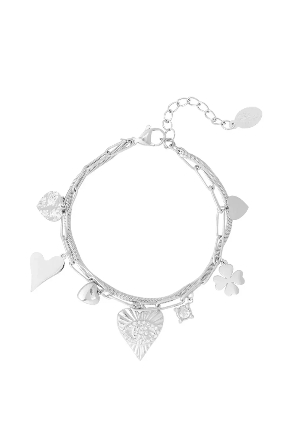 RVS armband bedels