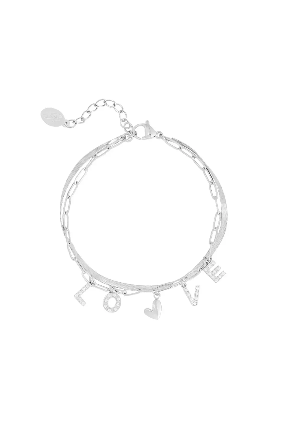 RVS armband love