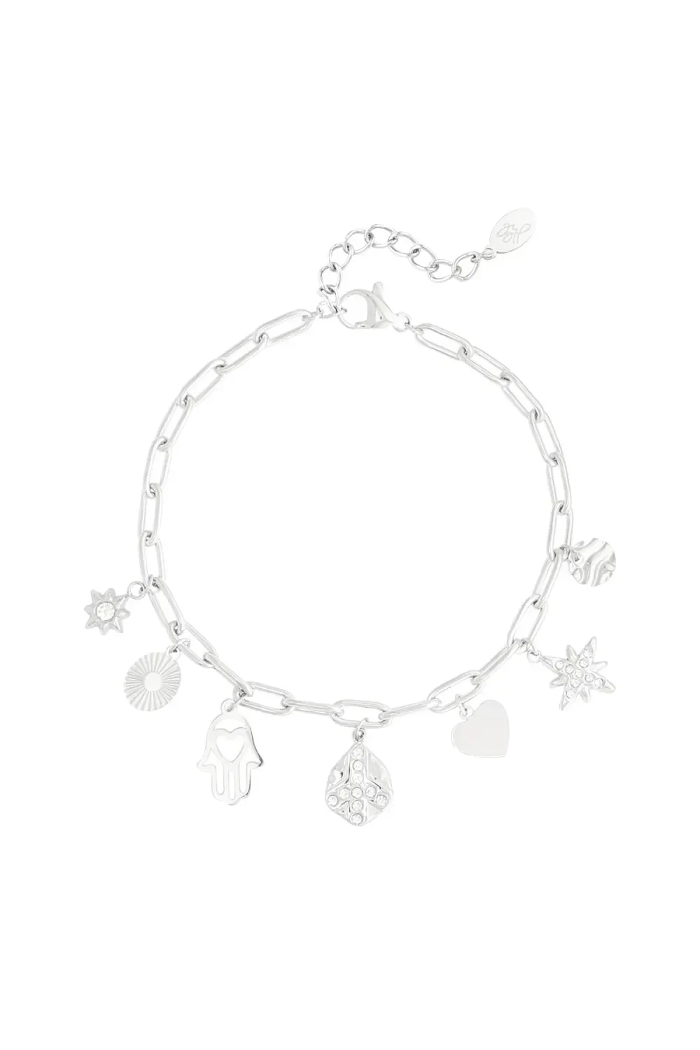 RVS armband bedels