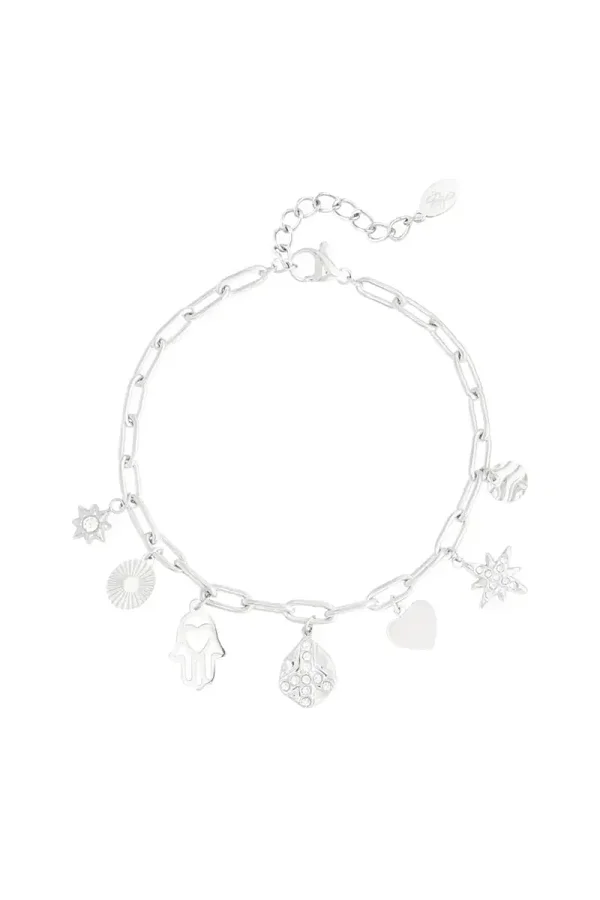 RVS armband bedels