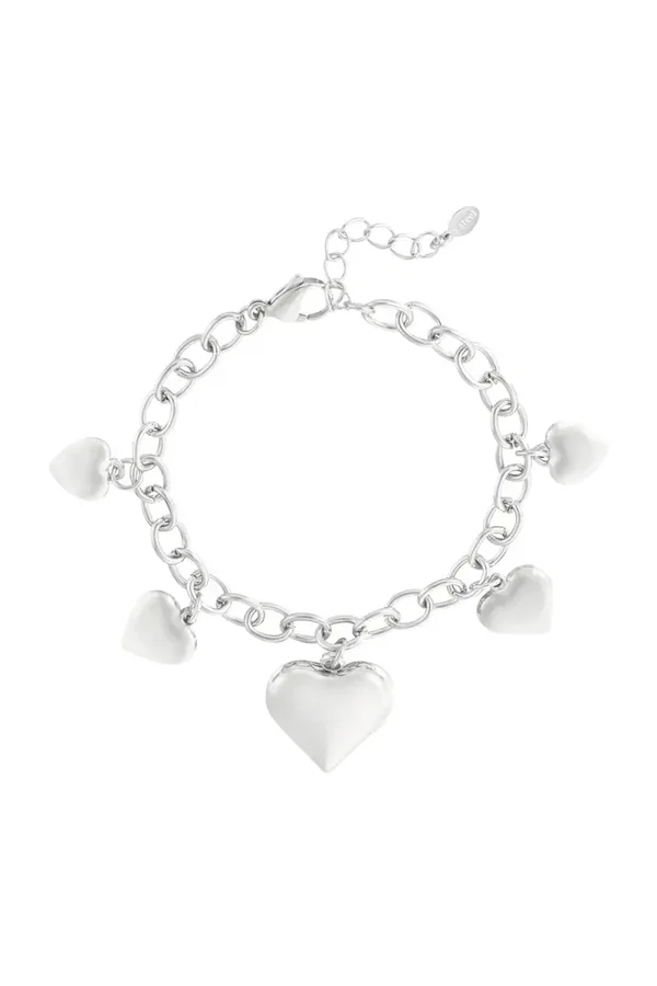 RVS armband hartjes