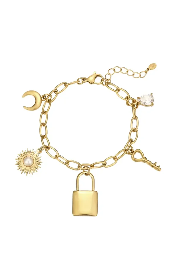RVS armband bedels