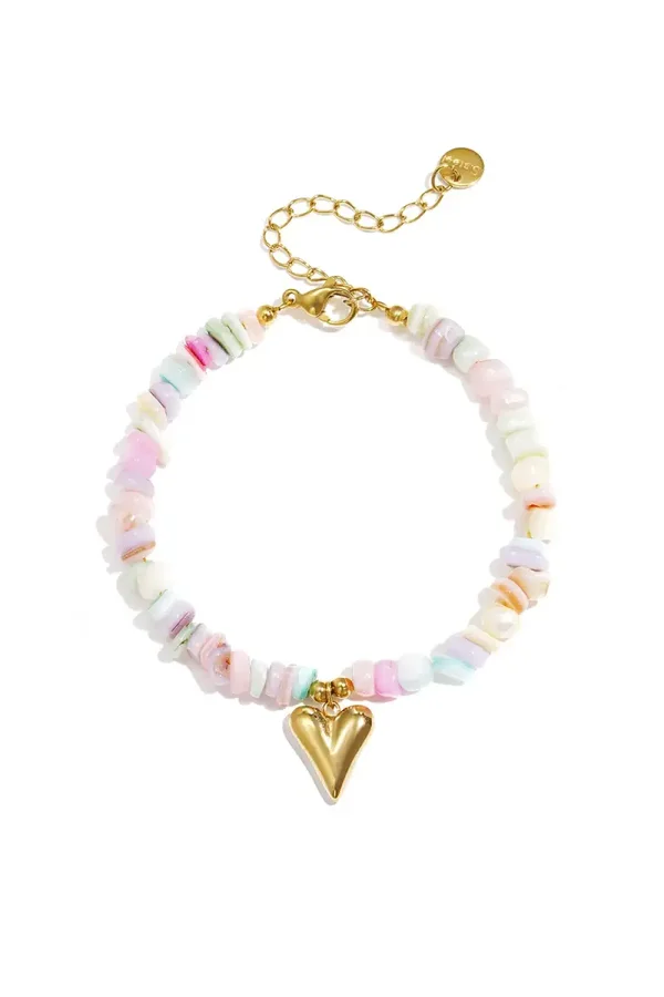 RVS armband steentjes