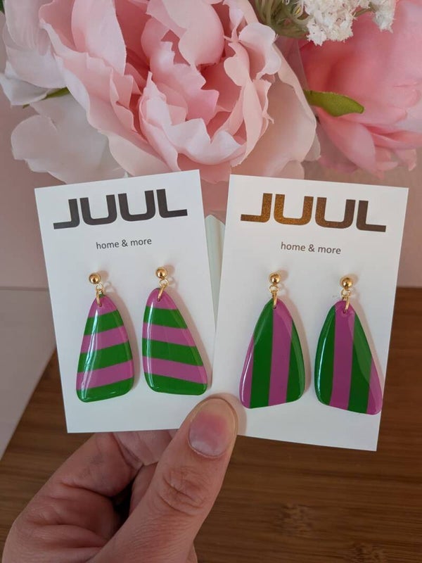 Zomer collectie groen/fuschia - druppel