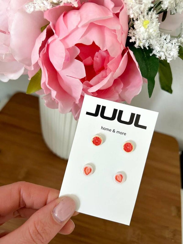 Studs pack - grapefruit/aardbei