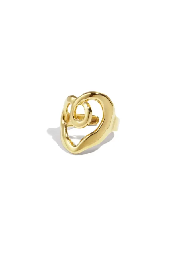 RVS ring hart casual