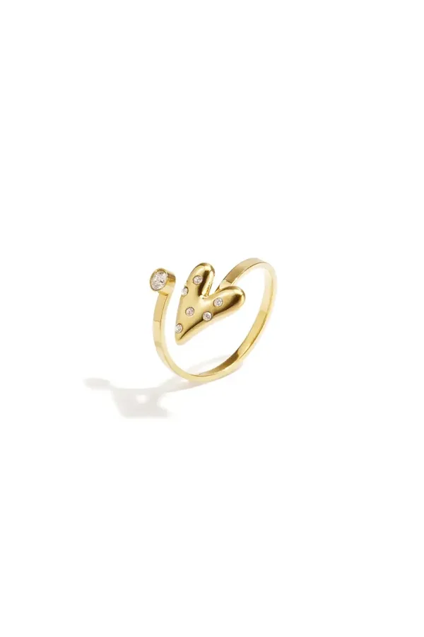RVS ring hartje