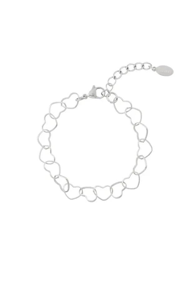 RVS armband hartjes