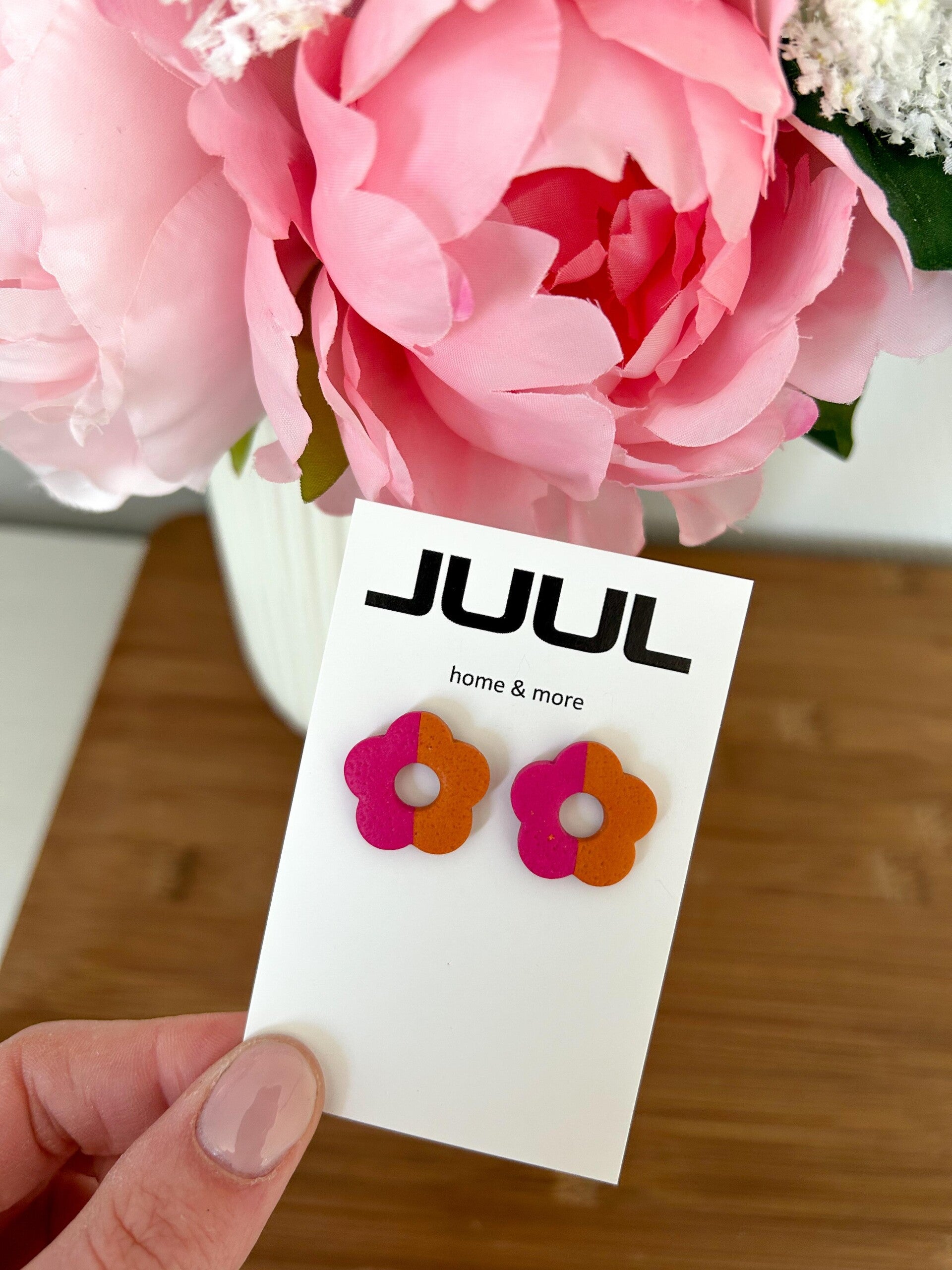 Flower studs - meerkleurig