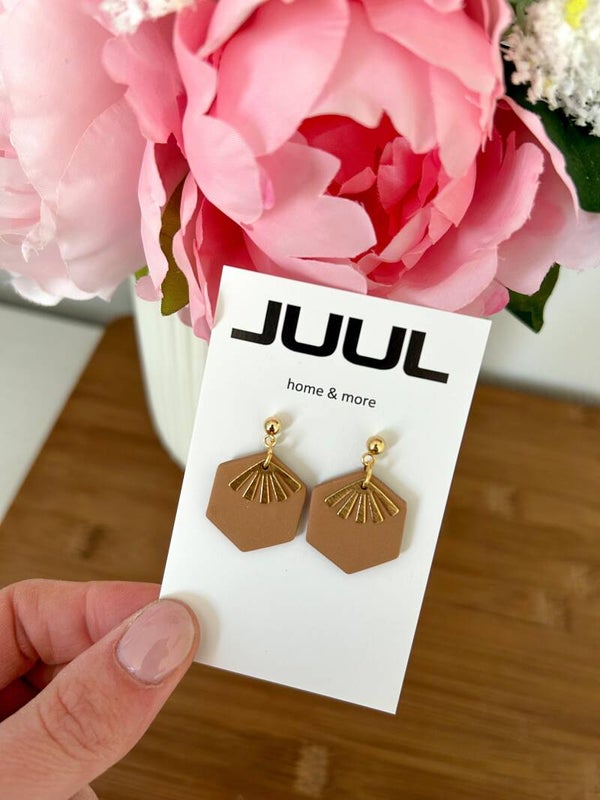 Hexagon goud - bruin