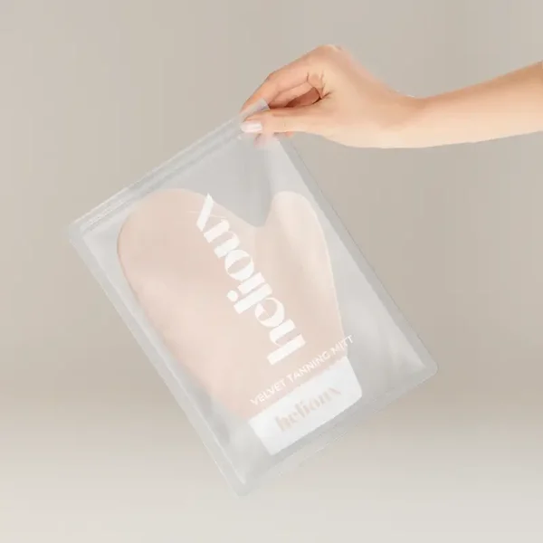 Velvet tanning handschoen