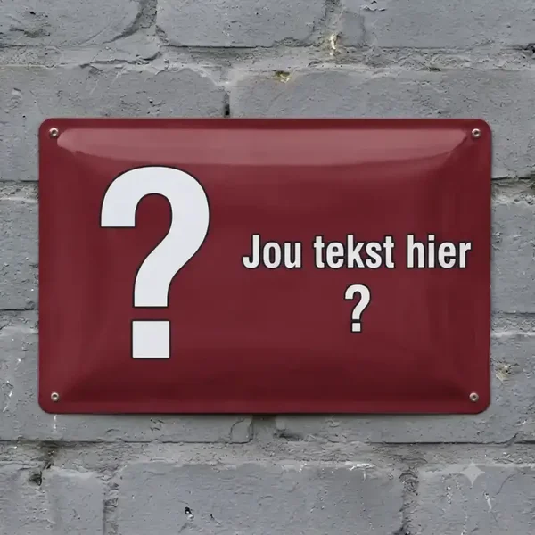 Aangepast Honden Bewakingsbord van Metaal