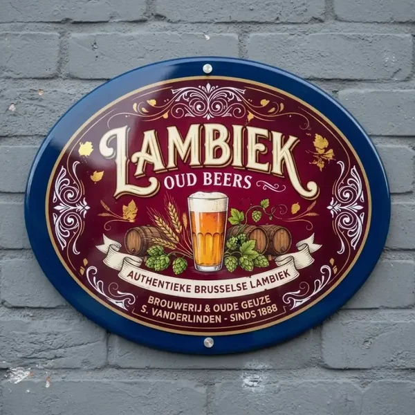 Acryl Lambiek Schild Brouwerij - 2 modellen