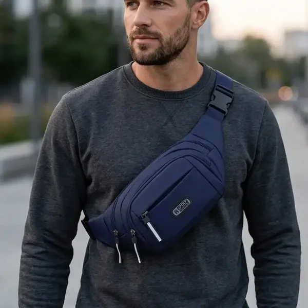 Trendy Crossbody Tas – Unisex Heuptas & Borsttas