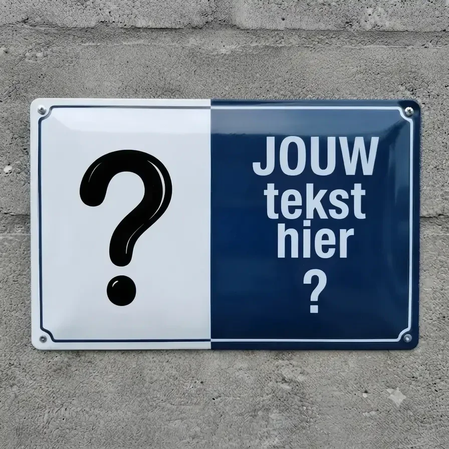 Persoonlijk waarschuwingsbord met eigen hond foto en tekst