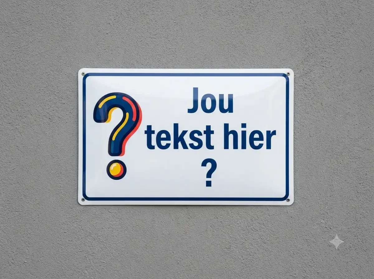 Gepersonaliseerd Bewakingsbord met Eigen Foto en Tekst
