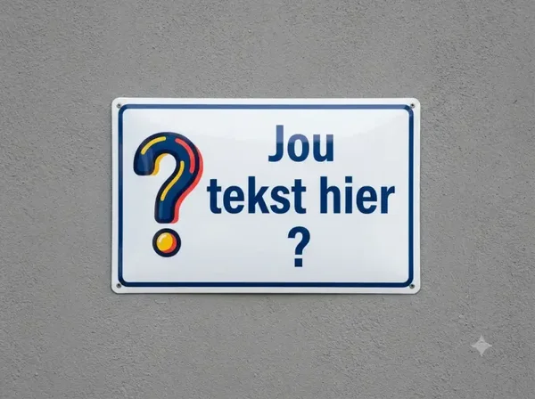 Gepersonaliseerd Bewakingsbord met Eigen Foto en Tekst