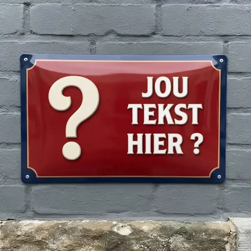 Gepersonaliseerd Metalen Bewakingsbord