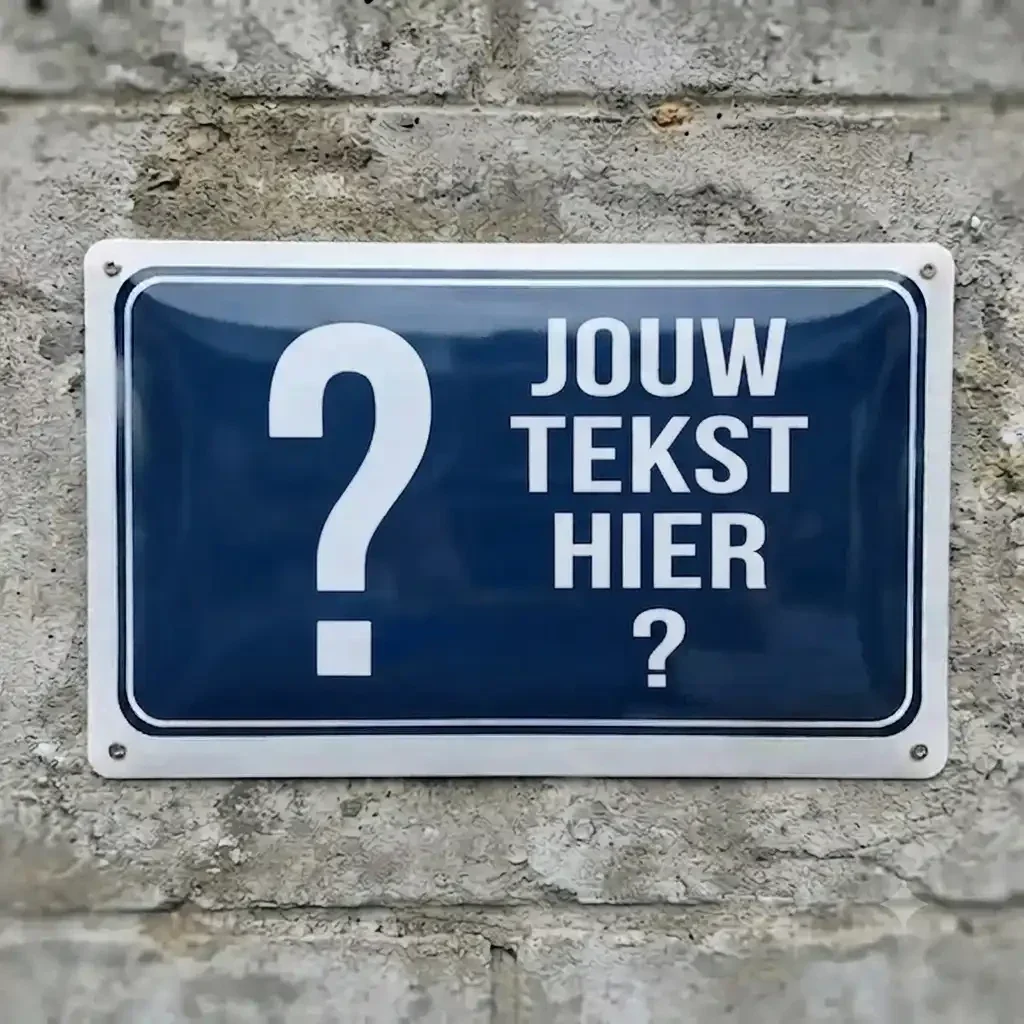 Gepersonaliseerd Bewakingsbord met Eigen Foto en Tekst